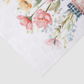 Papier Mousseline Fleurs de printemps dans les jarres de Mason Décou (Détail)