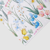 Papier Mousseline Fleurs de printemps mixtes, Botanique narcisses (Détail)