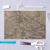 Papier Mousseline Fleurs de prunes blanches et lune par Ito Jakuchu (Artisanat)