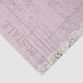 Papier Mousseline Fleurs de script et papillon postales (Détail)