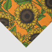 Papier Mousseline Fleurs de soleil (Détail)