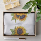 Papier Mousseline Fleurs de soleil (Cadeau)