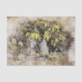 Papier Mousseline Fleurs de soleil | Découpage de grunge désorganisé (Recto)