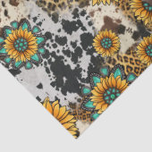 Papier Mousseline Fleurs de soleil du pays (Détail)