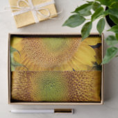 Papier Mousseline Fleurs de soleil jaunes Été Tissu papier Enveloppe (Cadeau)