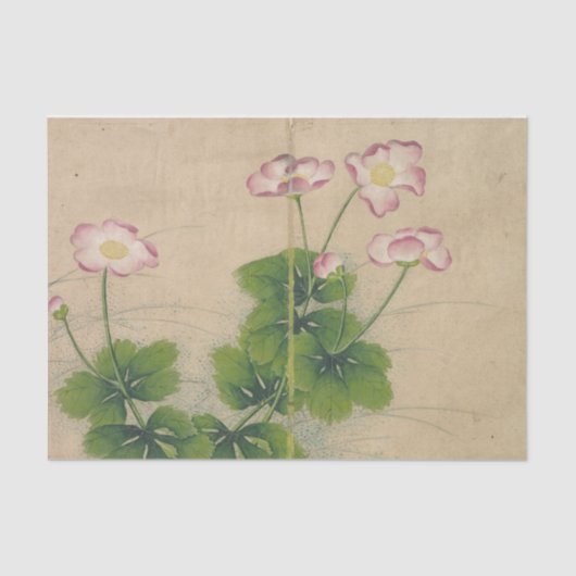 Papier Mousseline Fleurs de souffle par Zhang Ruoai (Recto)