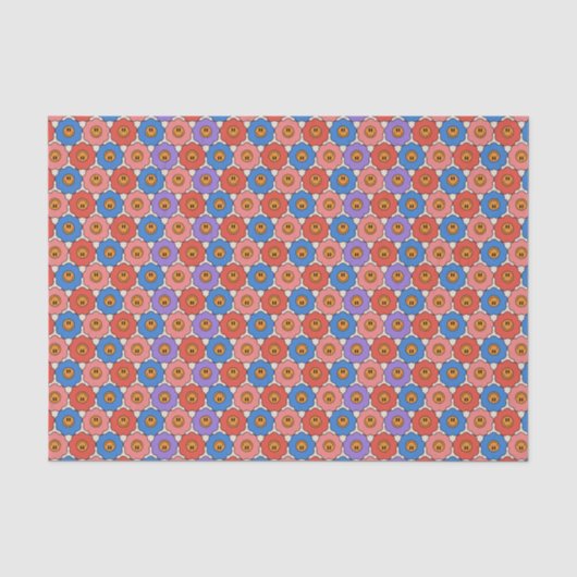 Papier Mousseline Fleurs de sourire (Recto)