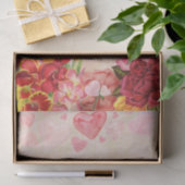 Papier Mousseline Fleurs de Steampunk victorienne Coeurs Saint-Valen (Cadeau)