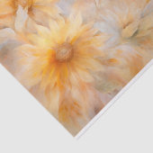 Papier Mousseline Fleurs de tournesol élégantes et délicates en déco (Détail)