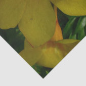 Papier Mousseline Fleurs de trompette d'or II Tropical (Détail)