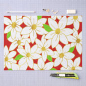 Papier Mousseline Fleurs de vacances (Artisanat)