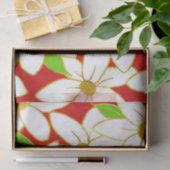 Papier Mousseline Fleurs de vacances (Cadeau)
