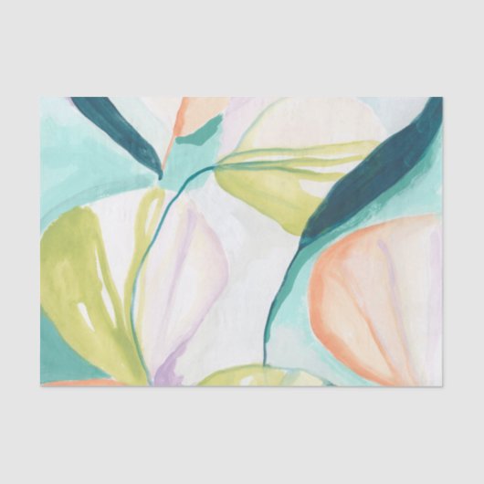 Papier Mousseline Fleurs de ventilateur IV (Recto)