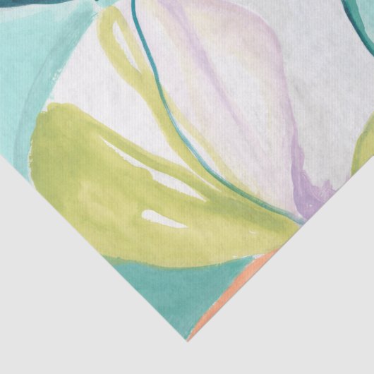 Papier Mousseline Fleurs de ventilateur IV (Détail)