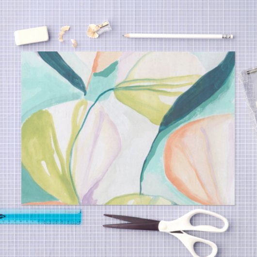 Papier Mousseline Fleurs de ventilateur IV (Artisanat)