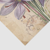 Papier Mousseline Fleurs décoratives Papillons Ephémère Découpage (Détail)