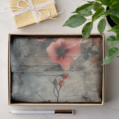 Papier Mousseline Fleurs délicates sur un arrière - plan en détresse (Cadeau)