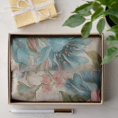 Papier Mousseline Fleurs Démodées (Cadeau)