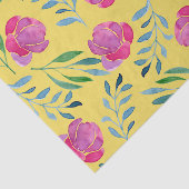 Papier Mousseline Fleurs (Design 15 Série Jaune/Orange) (Détail)