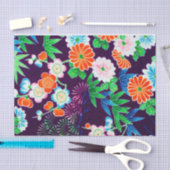 Papier Mousseline Fleurs, design japonais (Artisanat)