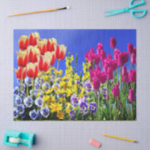 Papier Mousseline Fleurs d'été (Artisanat)