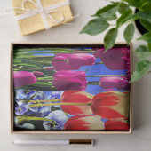 Papier Mousseline Fleurs d'été (Cadeau)