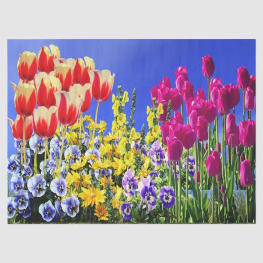 Papier Mousseline Fleurs d'été (Recto)