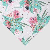 Papier Mousseline Fleurs d'été colorées Papier Tissu (Détail)