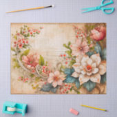 Papier Mousseline Fleurs d'Hibiscus (Artisanat)