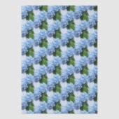 Papier Mousseline Fleurs d'Hydrangée réelles (Recto)