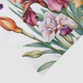 Papier Mousseline Fleurs d'Iris (Détail)