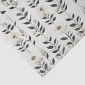 Papier Mousseline Fleurs d'Ivoire Élégantes (Détail)