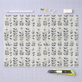 Papier Mousseline Fleurs d'Ivoire Élégantes (Artisanat)