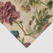 Papier Mousseline Fleurs Éclectiques Vieux papier d'écriture (Détail)