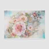 Papier Mousseline Fleurs en cascade Médias mixtes (Recto)