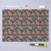 Papier Mousseline Fleurs en relief (Artisanat)