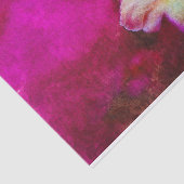 Papier Mousseline Fleurs en rose (Détail)
