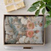 Papier Mousseline Fleurs et abeilles (Cadeau)