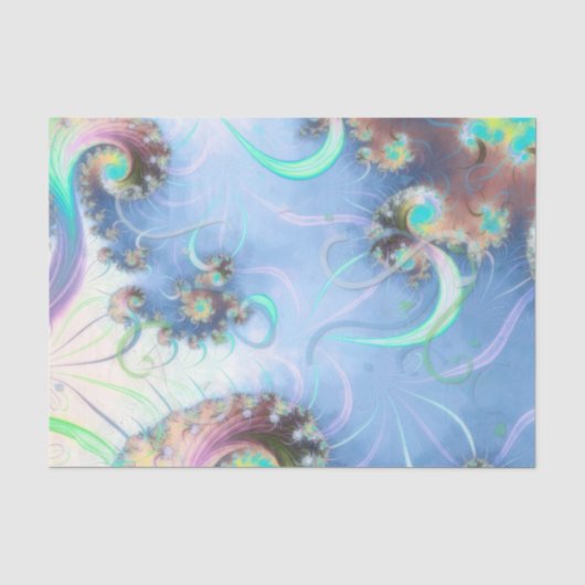 Papier Mousseline Fleurs et brise (Recto)