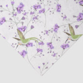 Papier Mousseline Fleurs et colibris (Détail)