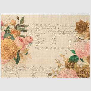 Papier Mousseline Fleurs et Ephemera Design Series #11