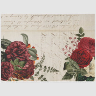 Papier Mousseline Fleurs et Ephemera Design Series #14