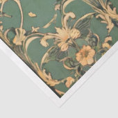 Papier Mousseline Fleurs et femmes dans l'Art Nouveau -Découpage- (Détail)