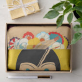 Papier Mousseline "Fleurs et fleurs" Art déco de José Carlos (Cadeau)