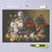 Papier Mousseline Fleurs et fruits vintages (Artisanat)