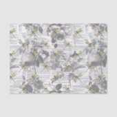 Papier Mousseline Fleurs et libellules (Recto)