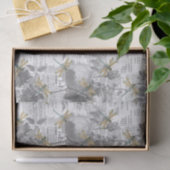 Papier Mousseline Fleurs et libellules (Cadeau)