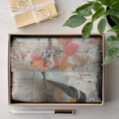 Papier Mousseline Fleurs et oiseaux (Cadeau)