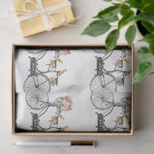 Papier Mousseline Fleurs et oiseaux Vintages romantiques (Cadeau)
