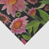 Papier Mousseline Fleurs Et Papillons (Détail)